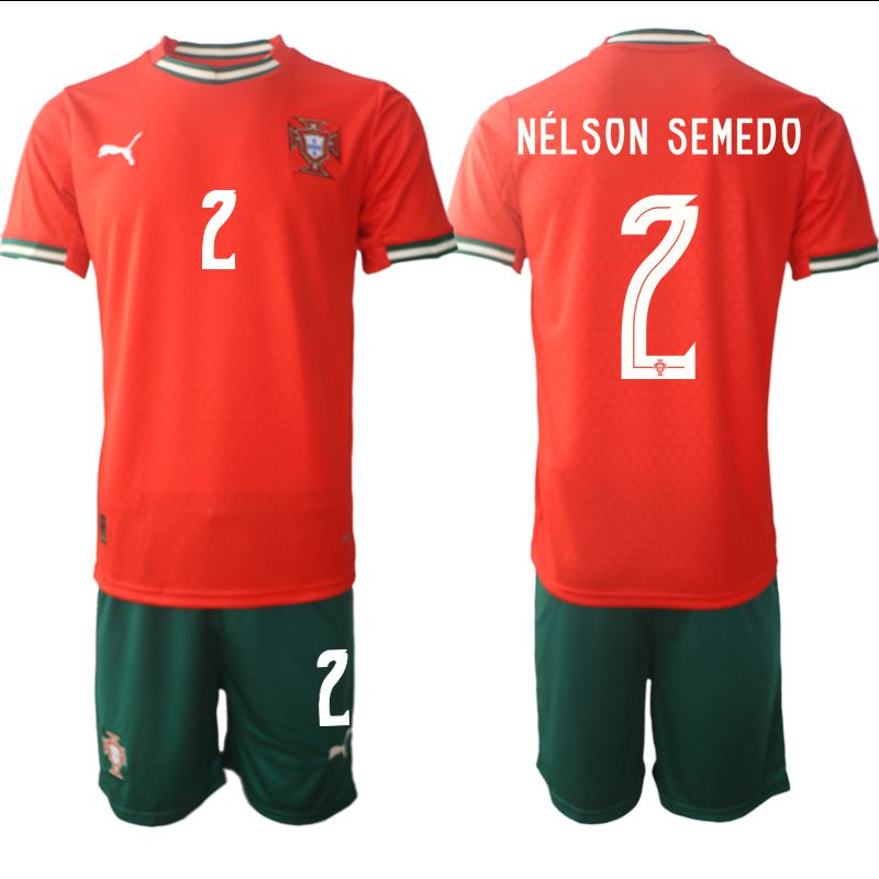 Men 2025-2026 Season Portugal home red #2 Soccer Jersey->portugal jersey->Soccer Country Jersey